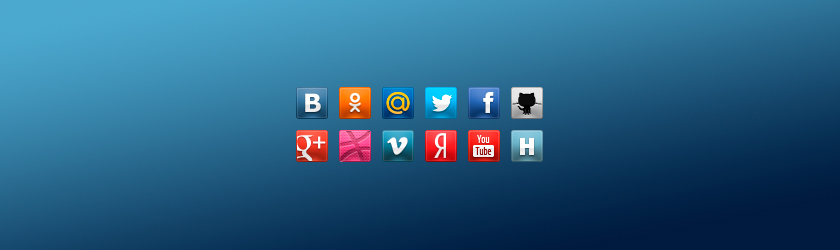 Social Icons by Denis A.